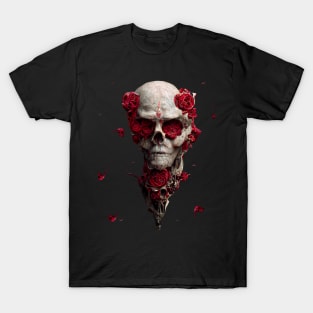 Life and death, skull and roses T-Shirt